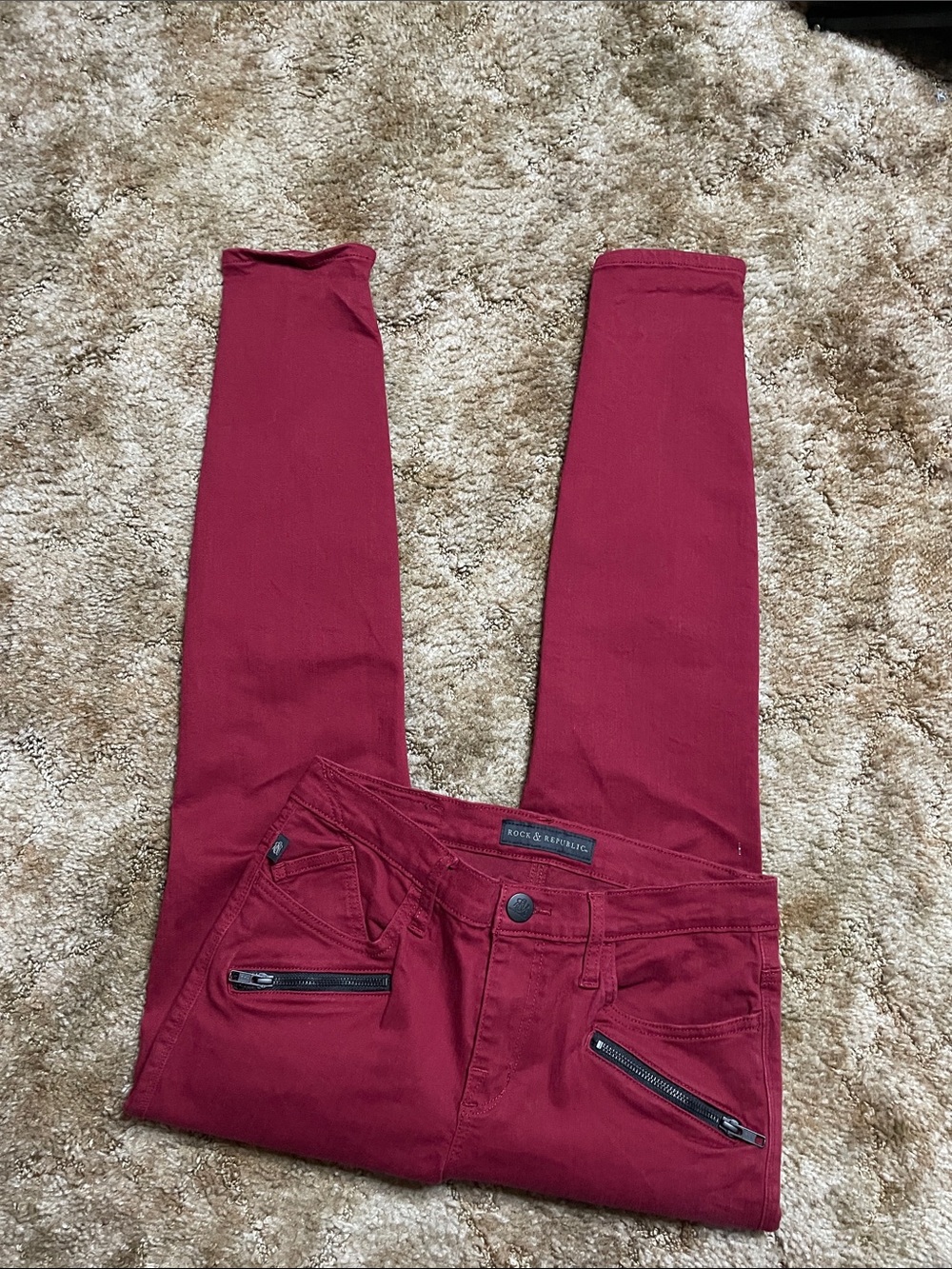 Rock & Republic‎ Red Jeans Size 8